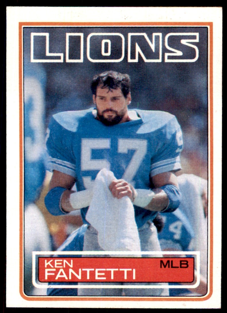 1983 TOPPS] KEN FANTETTI DETROIT LIONS #64
