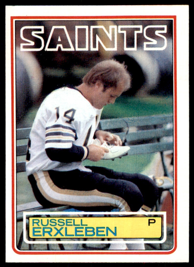 1983 TOPPS_ RUSSELL ERXLEBEN. NEW ORLEANS SAINTS #112