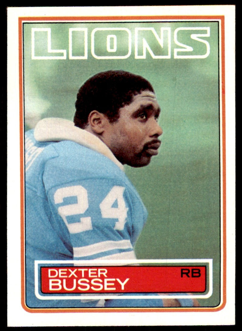 1983 TOPPS_ DEXTER BUSSEY DETROIT LIONS #60