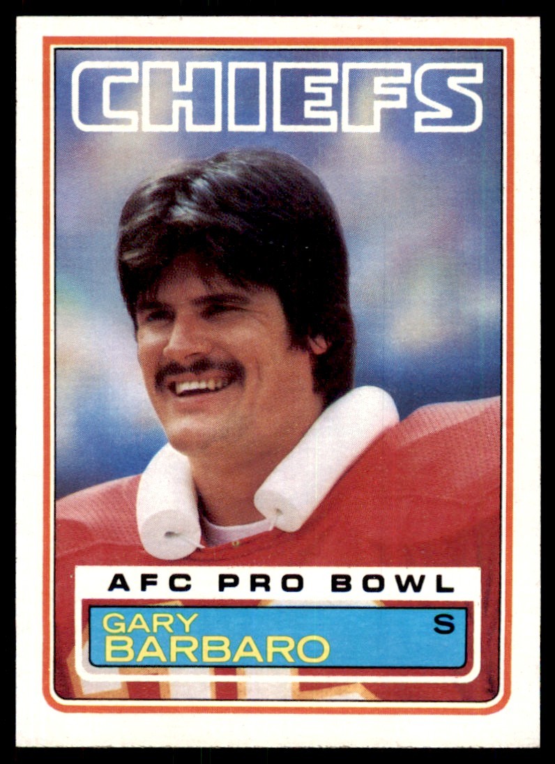 1983 TOPPS_ GARY BARBARO KANSAS CITY CHIEFS #283