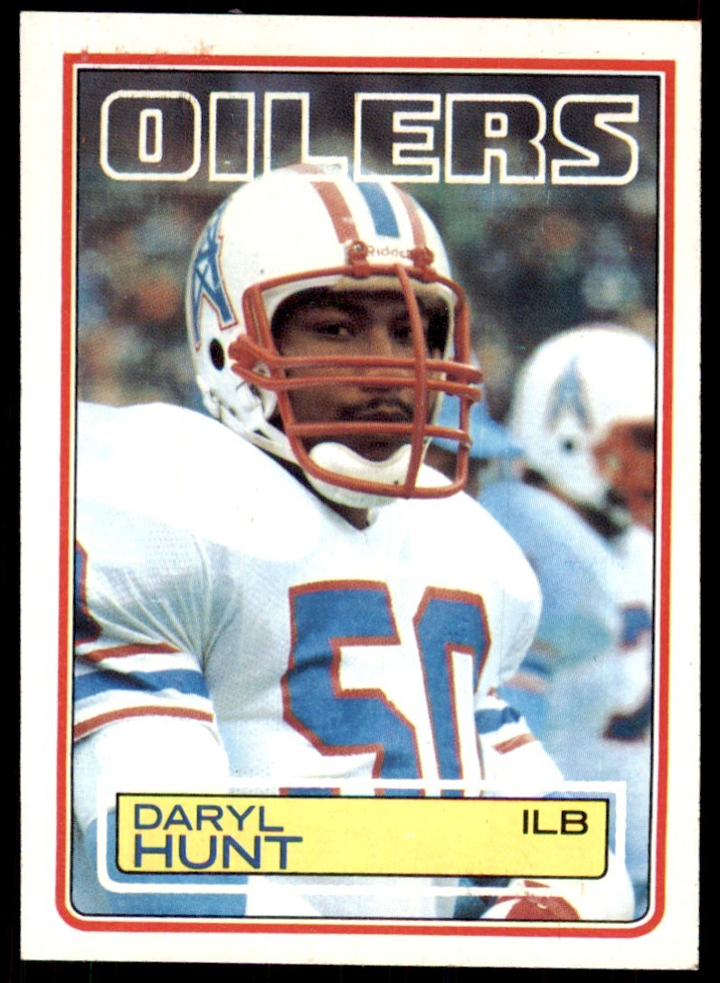 1983 TOPPS` DARYL HUNT HOUSTON OILERS #277