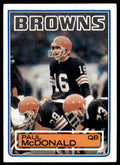 1983 TOPPS` PAUL MCDONALD CLEVELAND BROWNS #253
