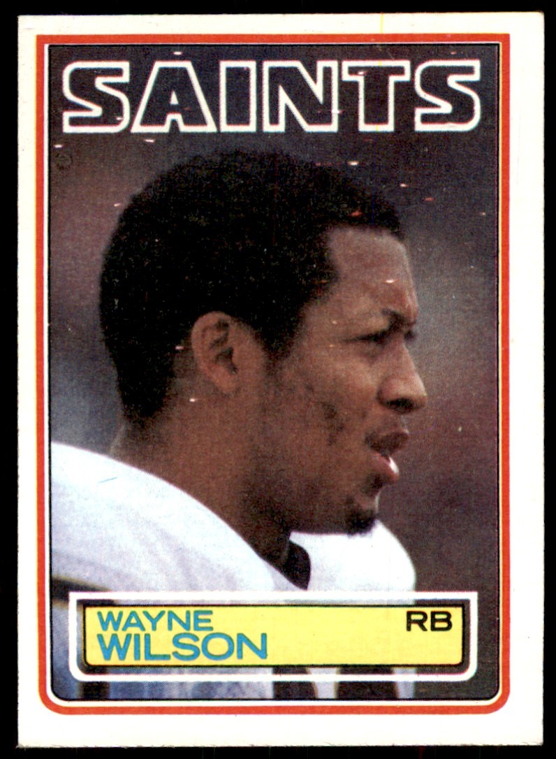 1983 Topps` Wayne Wilson. New Orleans Saints #119