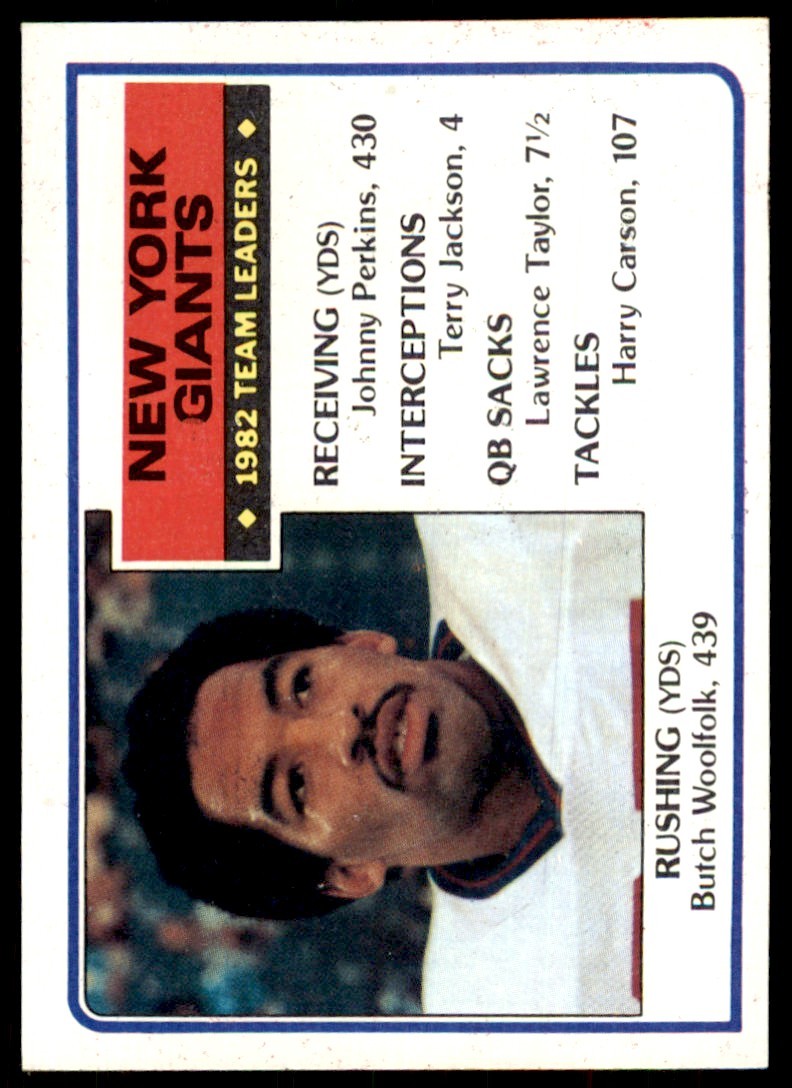 1983 Topps` Butch Woolfolk New York Giants #120