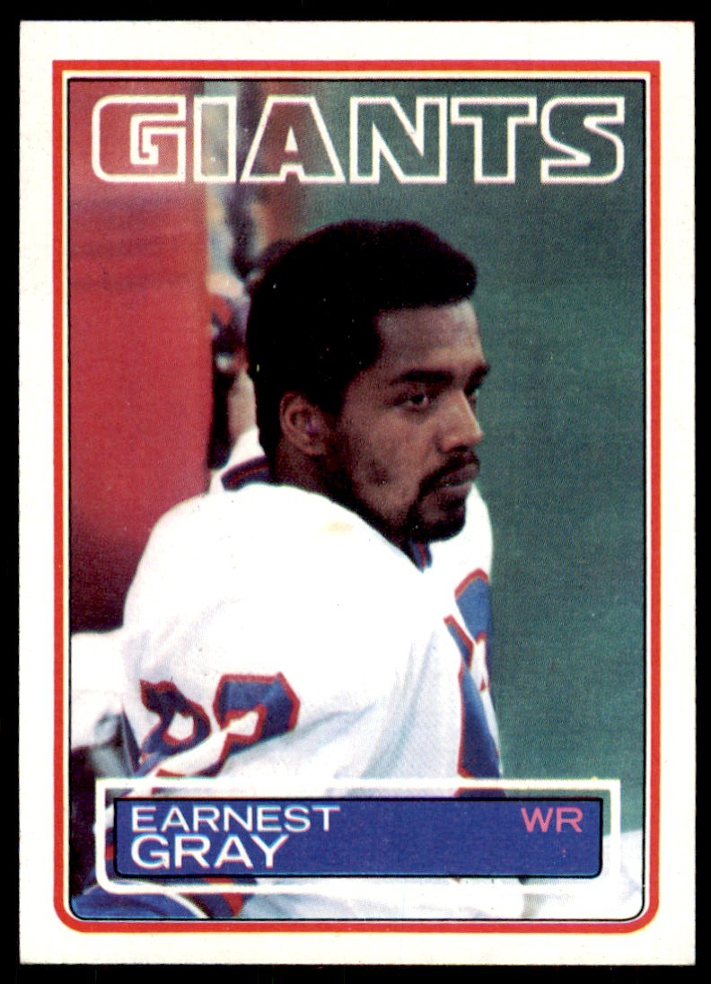 1983 Topps` Earnest Gray* New York Giants #125