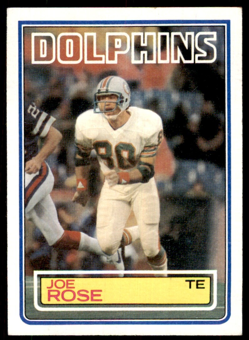 1983 TOPPS/ JOE ROSE MIAMI DOLPHINS. #320
