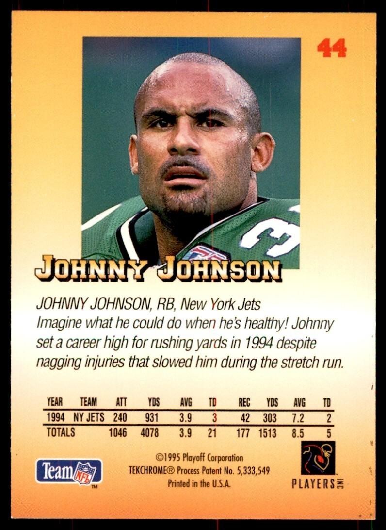 1995 Playoff Johnny Johnson Football Cards #44