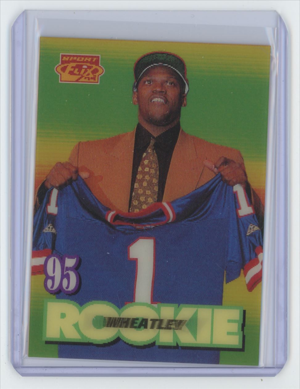 1995 Sport Flix Tyrone Wheatley Rookie Football Card New York Giants #126