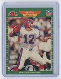1989 Pro Set NFL Jim Kelly Football Card Buffalo Bills #22