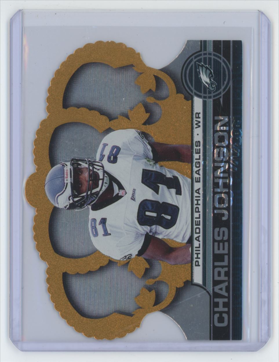 2001 Pacific Crown Royale Charles Johnson Football Card Philadelphia Eagles #104