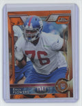 2015 Topps Chrome Orange Ereck Flowers Rookie Football Card New York Giants #136