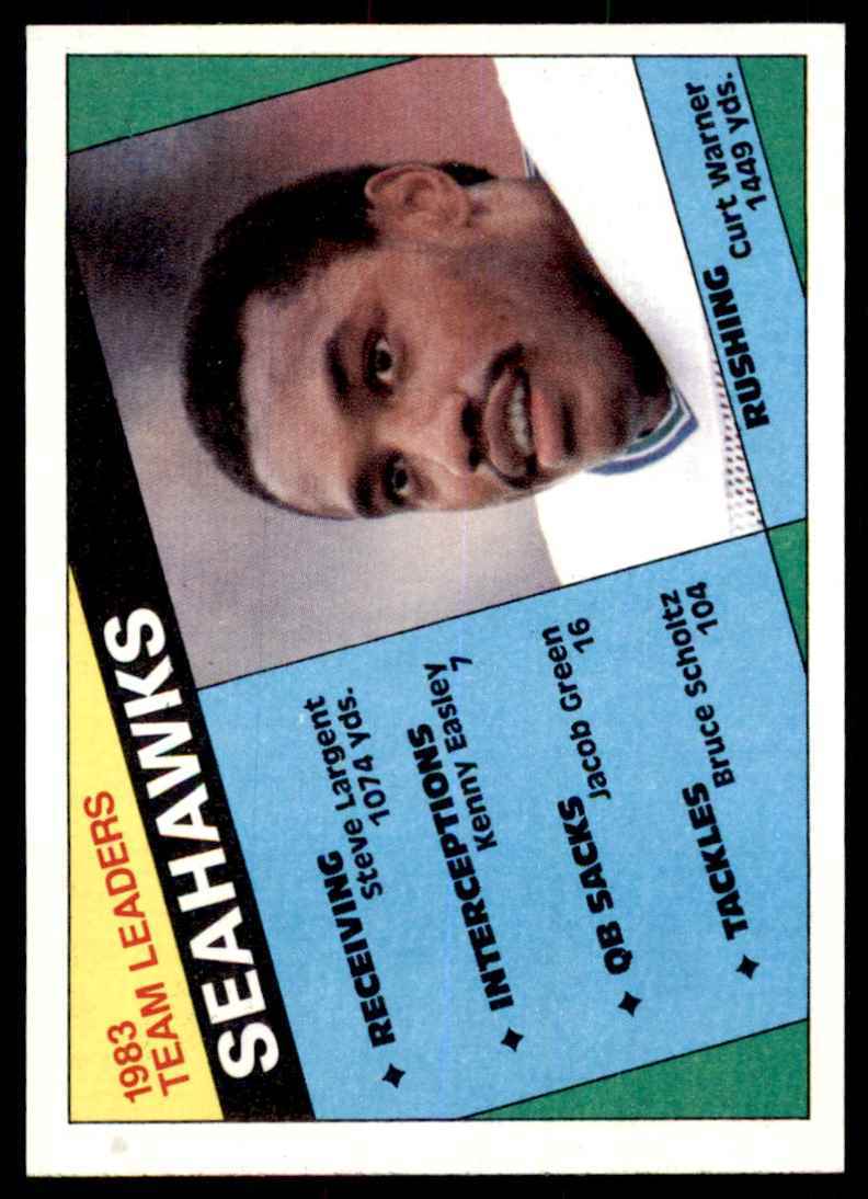 1984 TOPPS} CURT WARNER SEATTLE SEAHAWKS #188