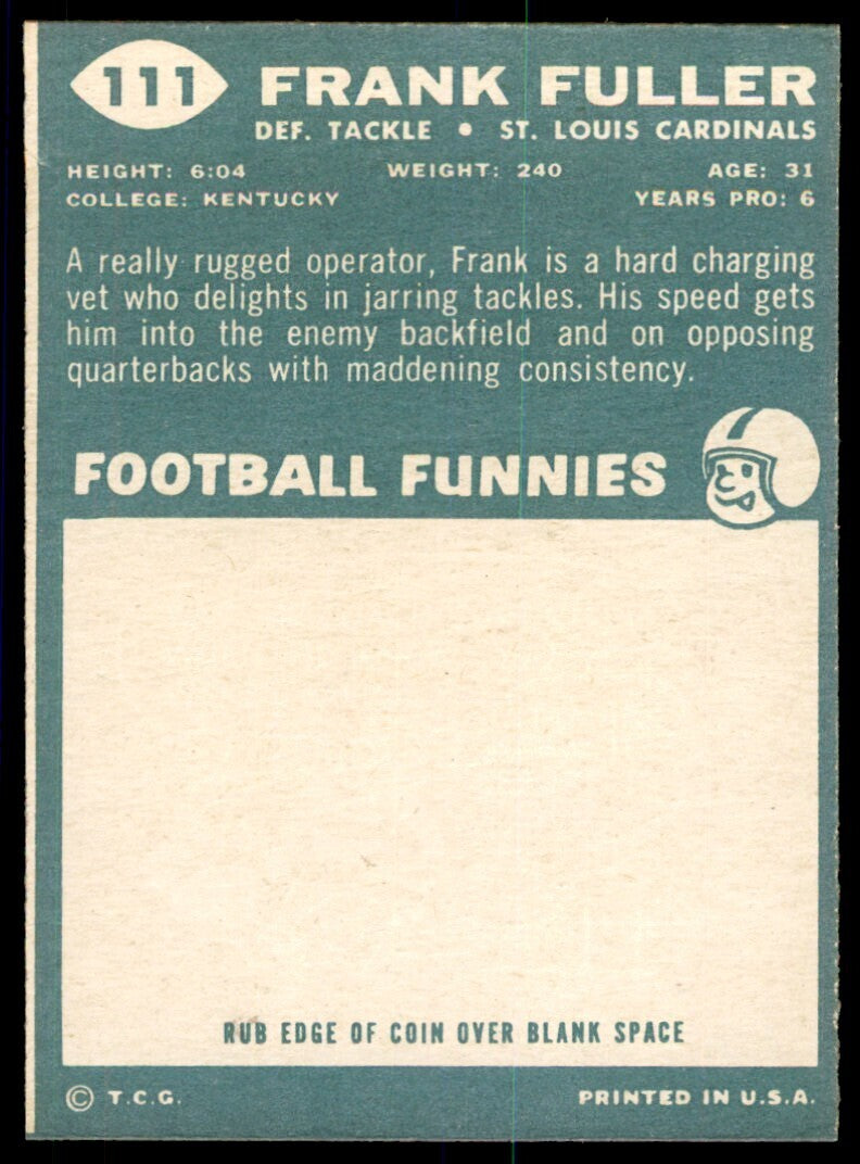 1960 Topps Frank Fuller Rookie St. Louis Cardinals #111
