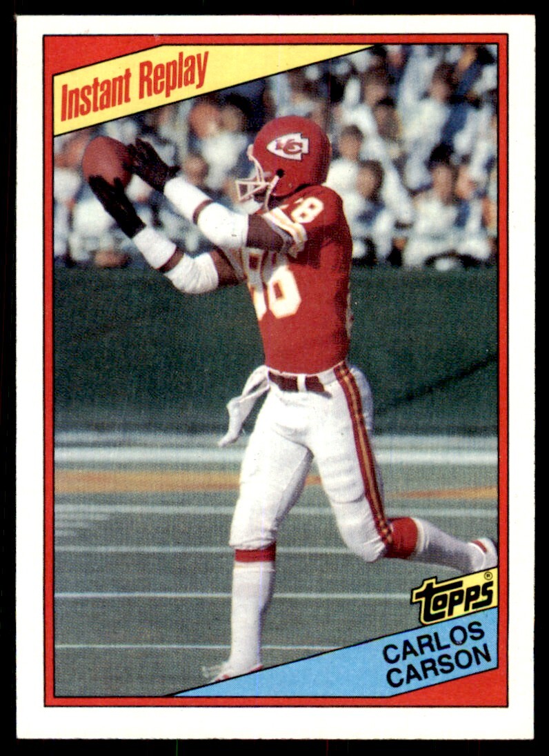 1984 TOPPS} CARLOS CARSON. KANSAS CITY CHIEFS #88