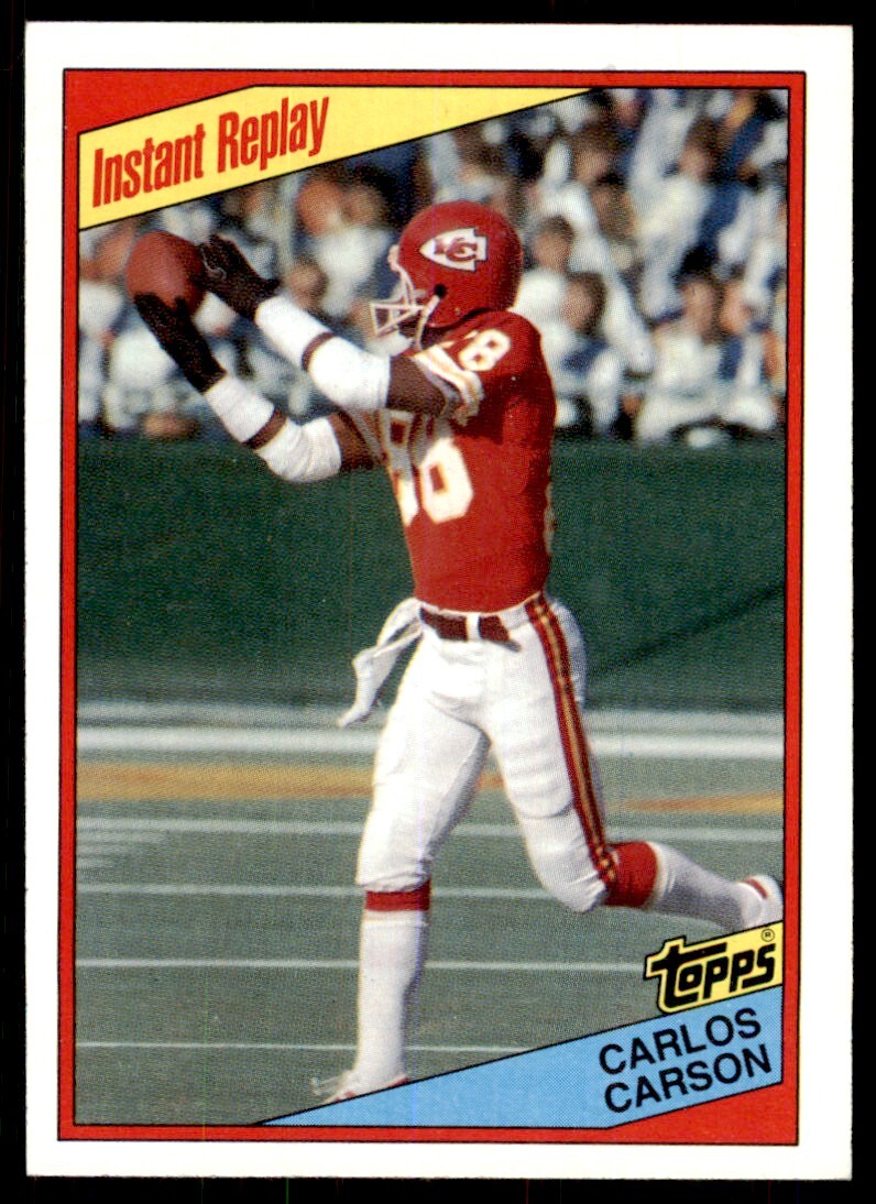 1984 TOPPS} CARLOS CARSON* KANSAS CITY CHIEFS #88