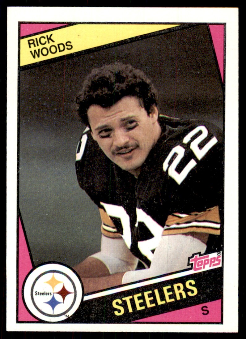 1984 TOPPS RICK WOODS* PITTSBURGH STEELERS #173