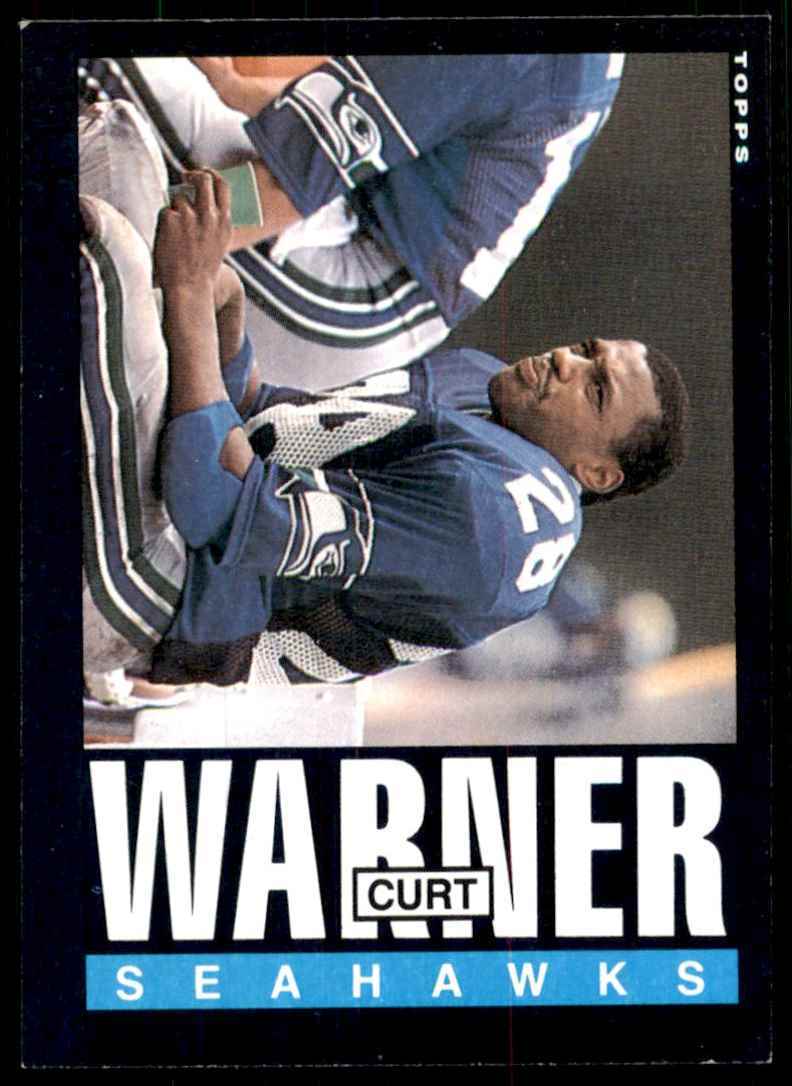 1985 TOPPS CURT WARNER SEATTLE SEAHAWKS #392