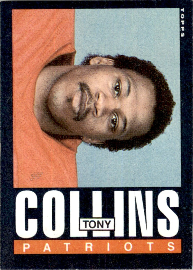 1985 TOPPS TONY COLLINS NEW ENGLAND PATRIOTS #322
