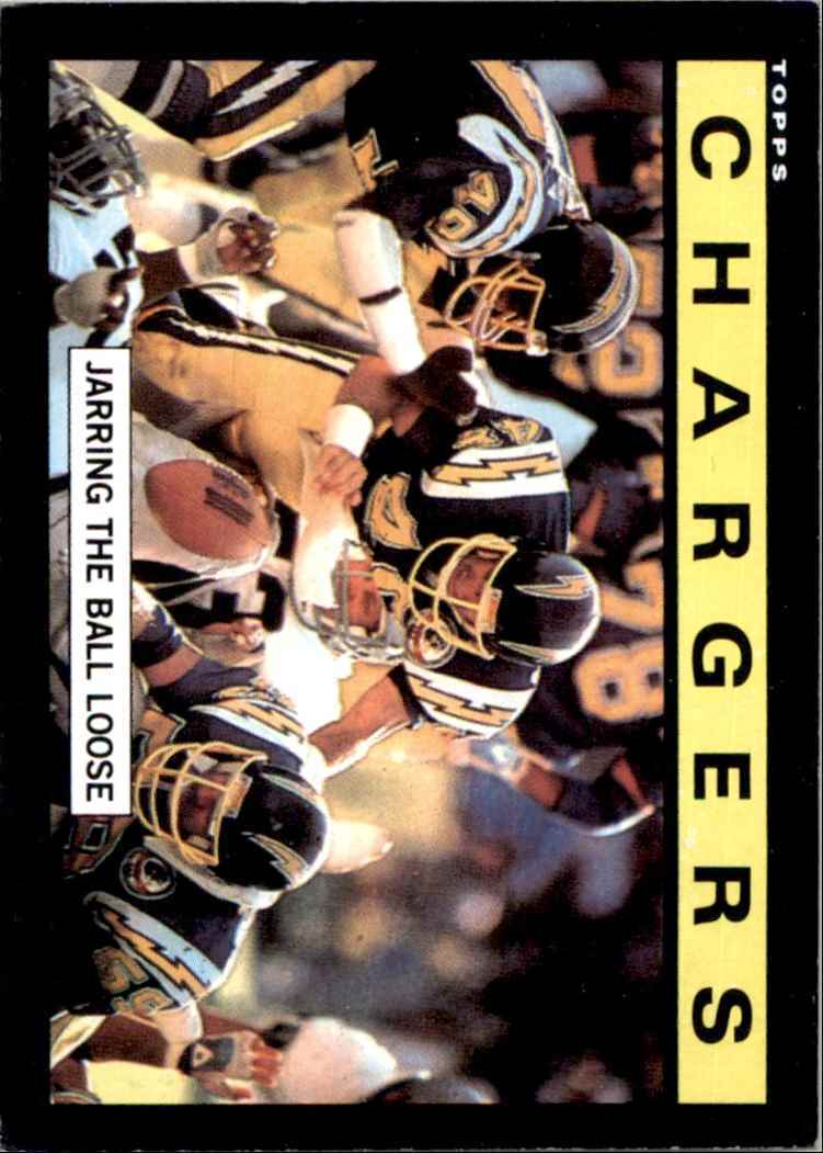 1985 TOPPS CHARGERS TEAM LEADERS SAN DIEGO CHARGERS #367