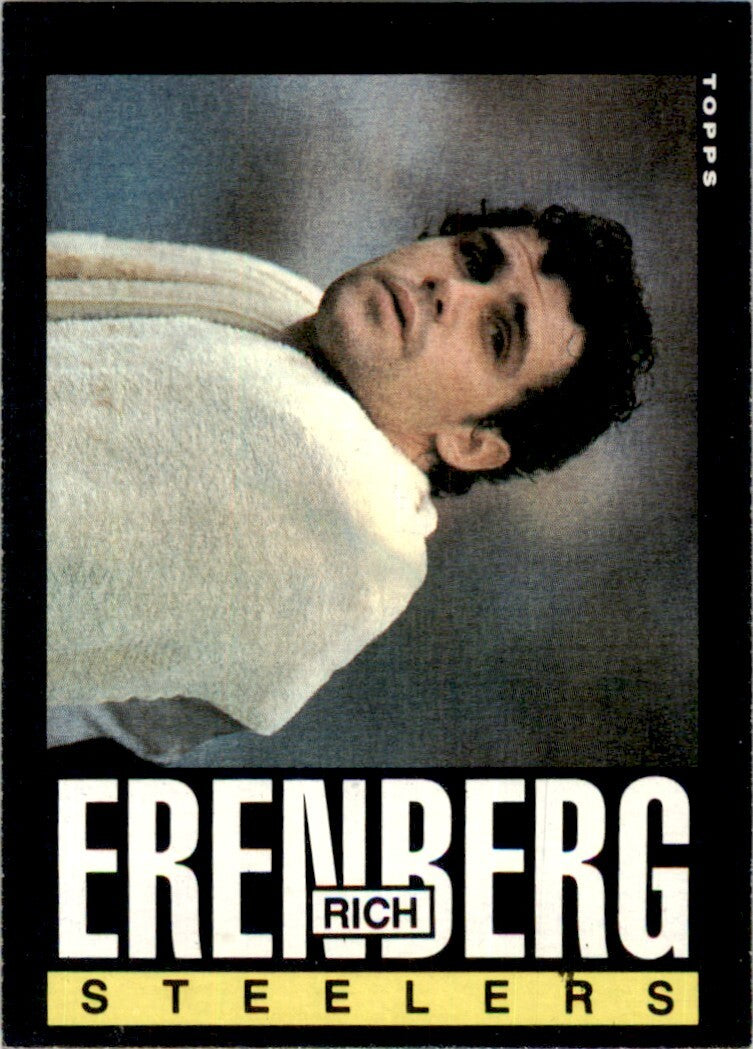 1985 TOPPS RICH ERENBERG PITTSBURGH STEELERS #356