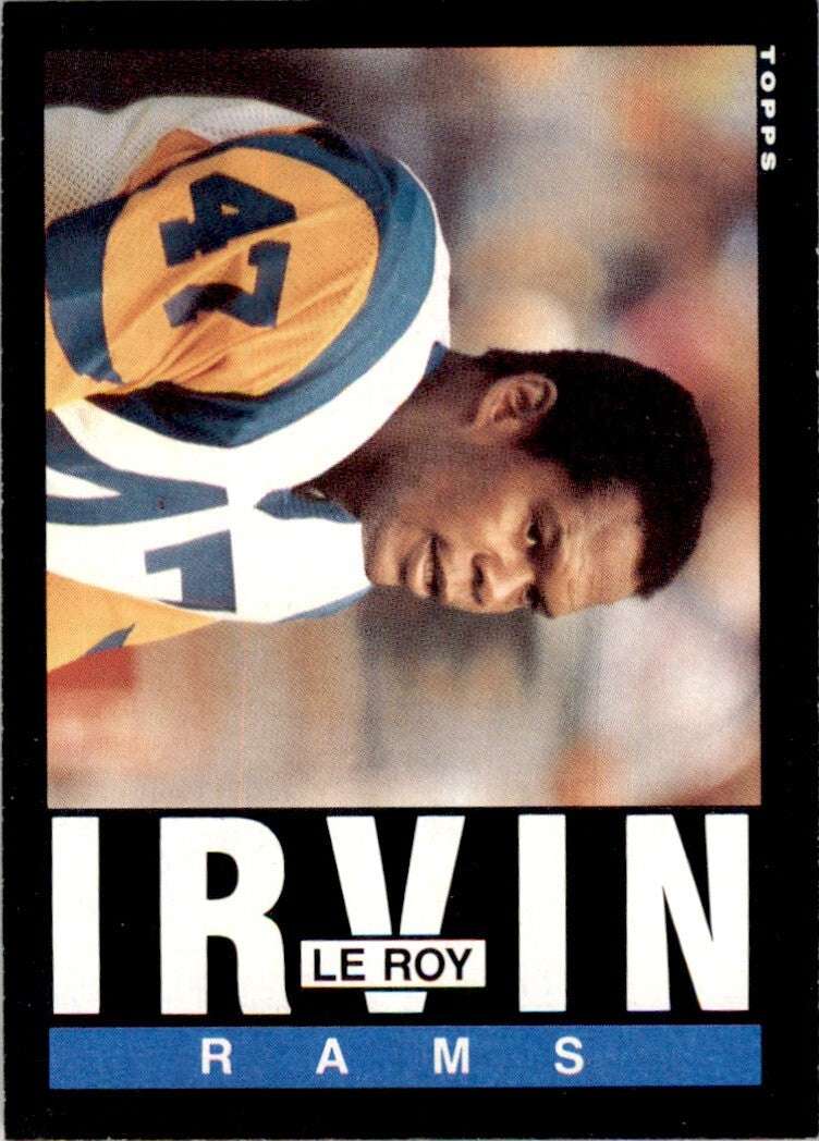 1985 TOPPS LEROY IRVIN. LOS ANGELES RAMS #82