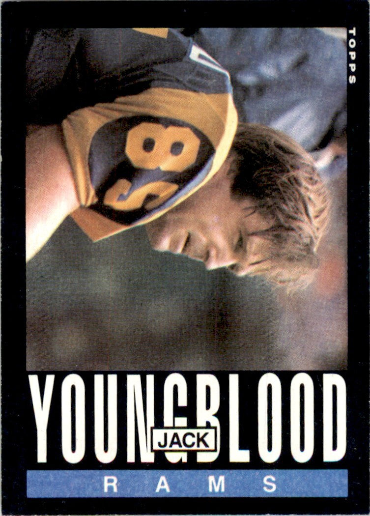 1985 TOPPS JACK YOUNGBLOOD* LOS ANGELES RAMS #88