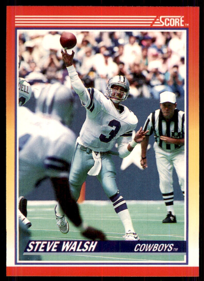 1990 Score Steve Walsh Dallas Cowboys #231