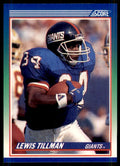 1990 Score Lewis Tillman New York Giants #334