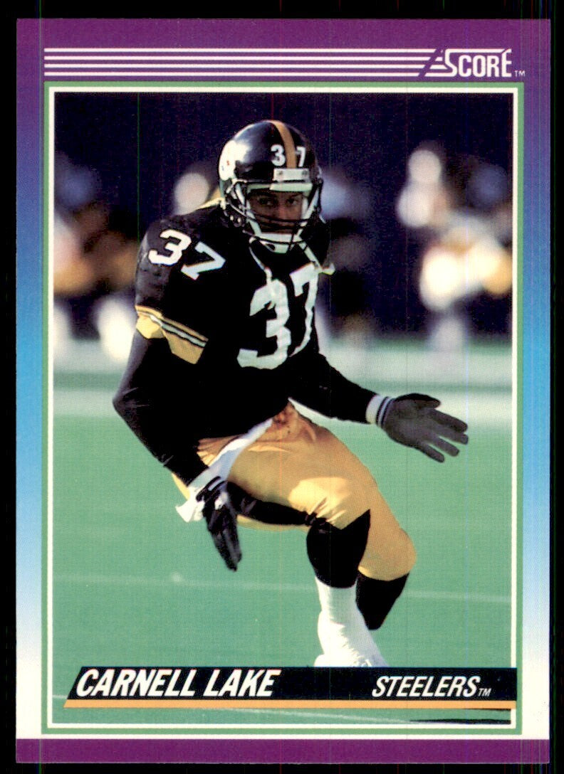 1990 Score Carnell Lake Pittsburgh Steelers #111