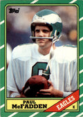1986 TOPPS PAUL MCFADDEN PHILADELPHIA EAGLES #274