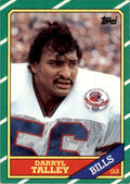 1986 TOPPS DARRYL TALLEY; BUFFALO BILLS #391