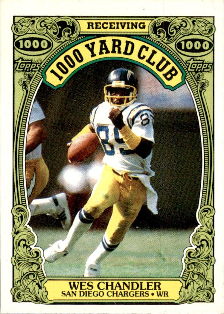 1986 TOPPS WES CHANDLER* SAN DIEGO CHARGERS #13
