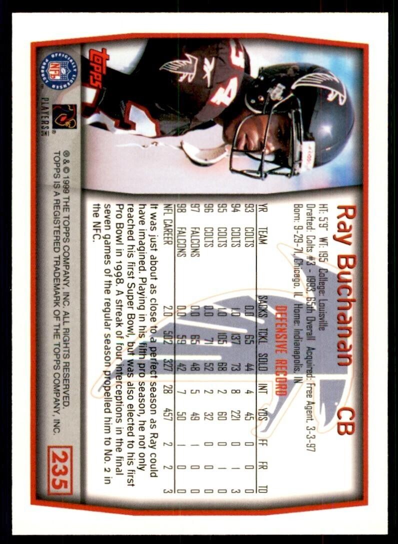 1999 Topps Ray Buchanan Atlanta Falcons #235