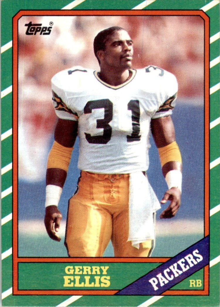 1986 TOPPS. GERRY ELLIS* GREEN BAY PACKERS #215