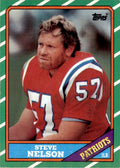 1986 TOPPS. STEVE NELSON NEW ENGLAND PATRIOTS #40