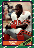 1986 TOPPS! ARTHUR COX. ATLANTA FALCONS #365