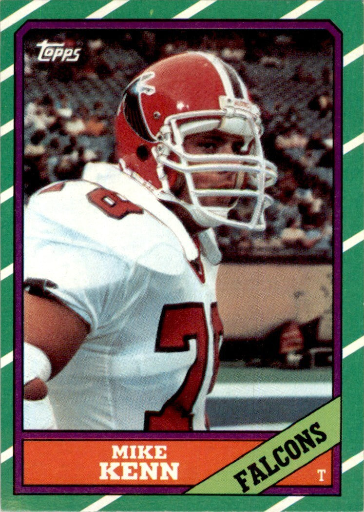1986 TOPPS! MIKE KENN* ATLANTA FALCONS #366