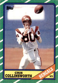 1986 TOPPS! CRIS COLLINSWORTH* CINCINNATI BENGALS #258