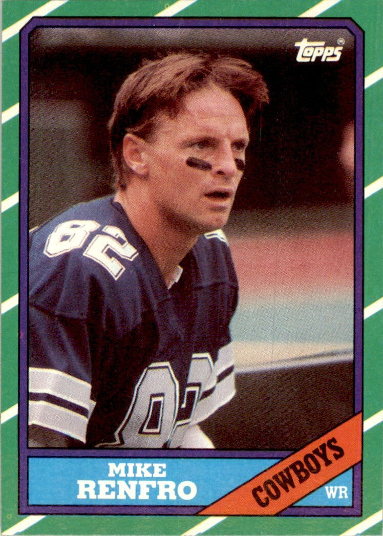 1986 TOPPS! MIKE RENFRO DALLAS COWBOYS #128