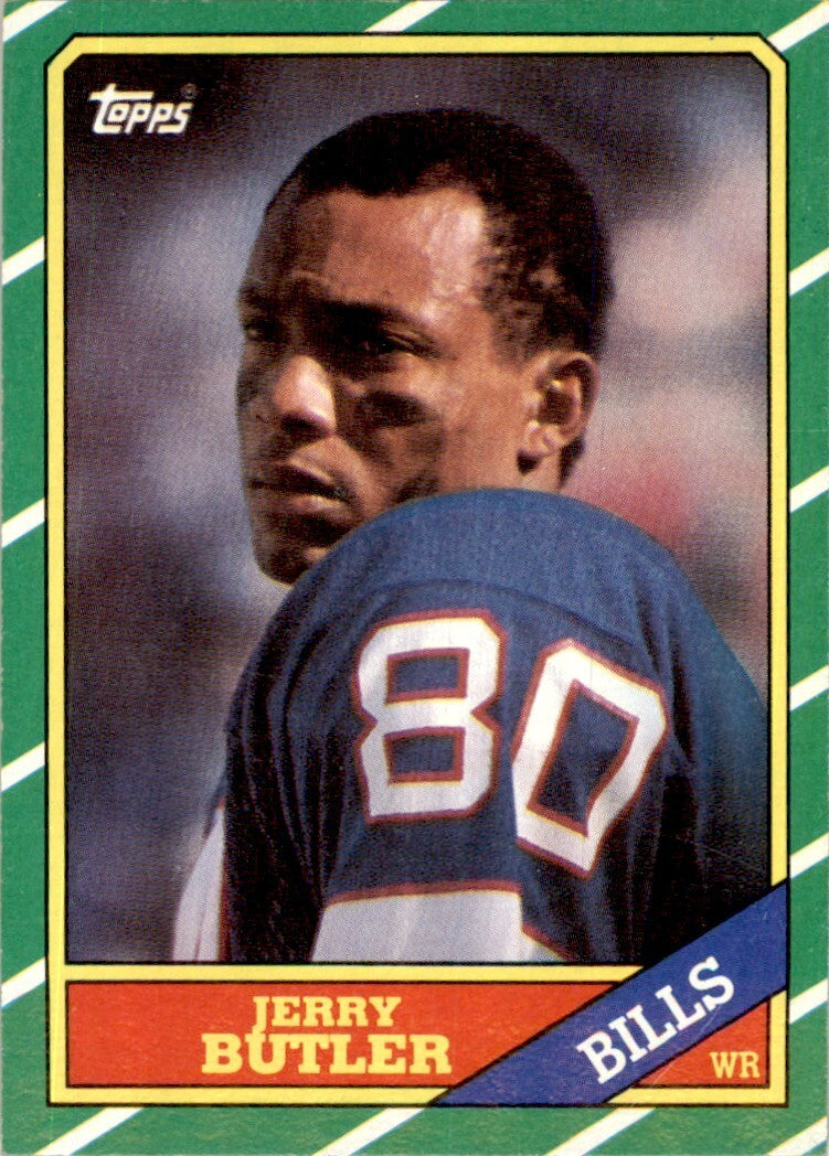 1986 TOPPS! JERRY BUTLER BUFFALO BILLS #387