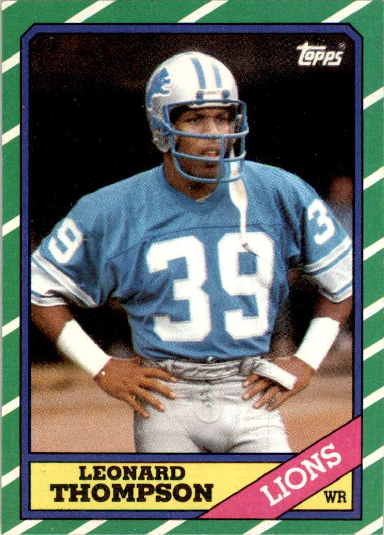 1986 TOPPS^ LEONARD THOMPSON DETROIT LIONS #247