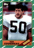 1986 TOPPS} TOM COUSINEAU. CLEVELAND BROWNS #197