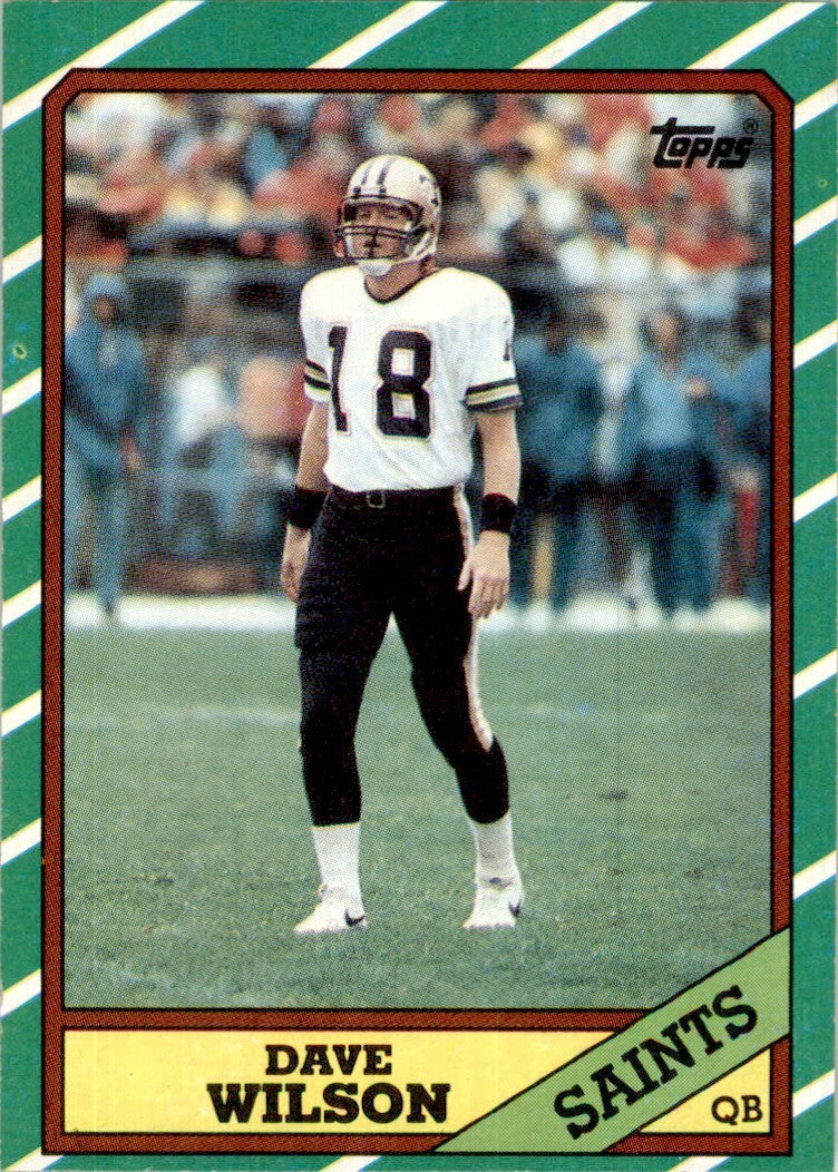 1986 TOPPS} DAVE WILSON NEW ORLEANS SAINTS #340