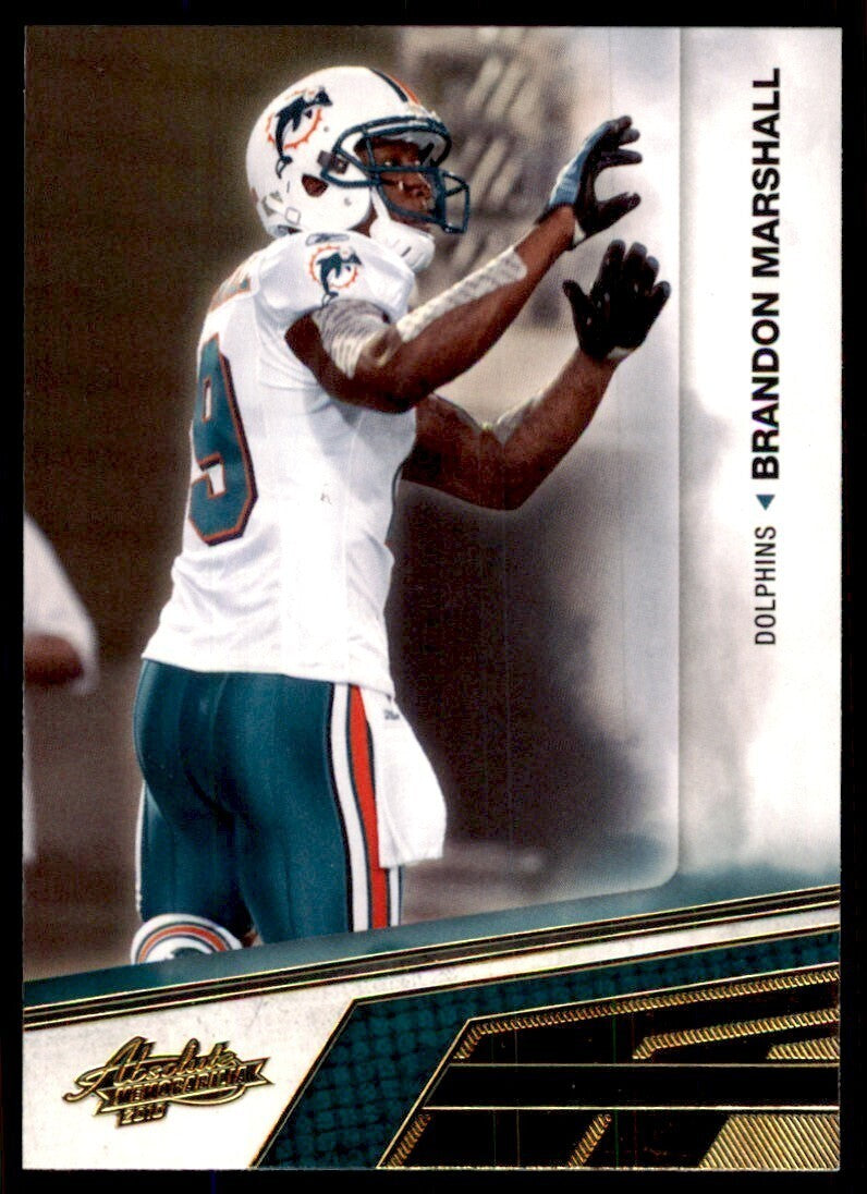 2010 Panini Absolute Memorabilia Brandon Marshall Miami Dolphins #51