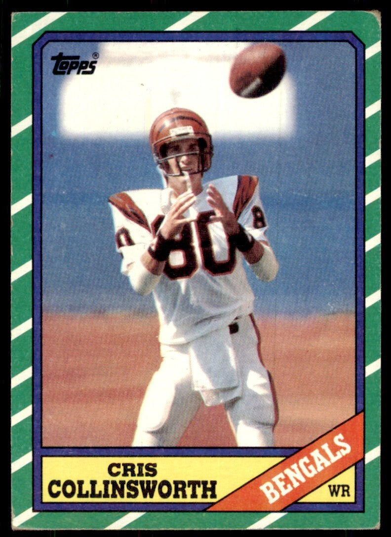 1986 TOPPS CRIS COLLINSWORTH CINCINNATI BENGALS #258
