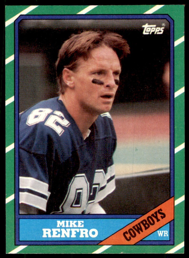 1986 TOPPS MIKE RENFRO. DALLAS COWBOYS #128