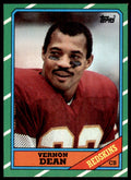 1986 TOPPS VERNON DEAN* WASHINGTON REDSKINS #182