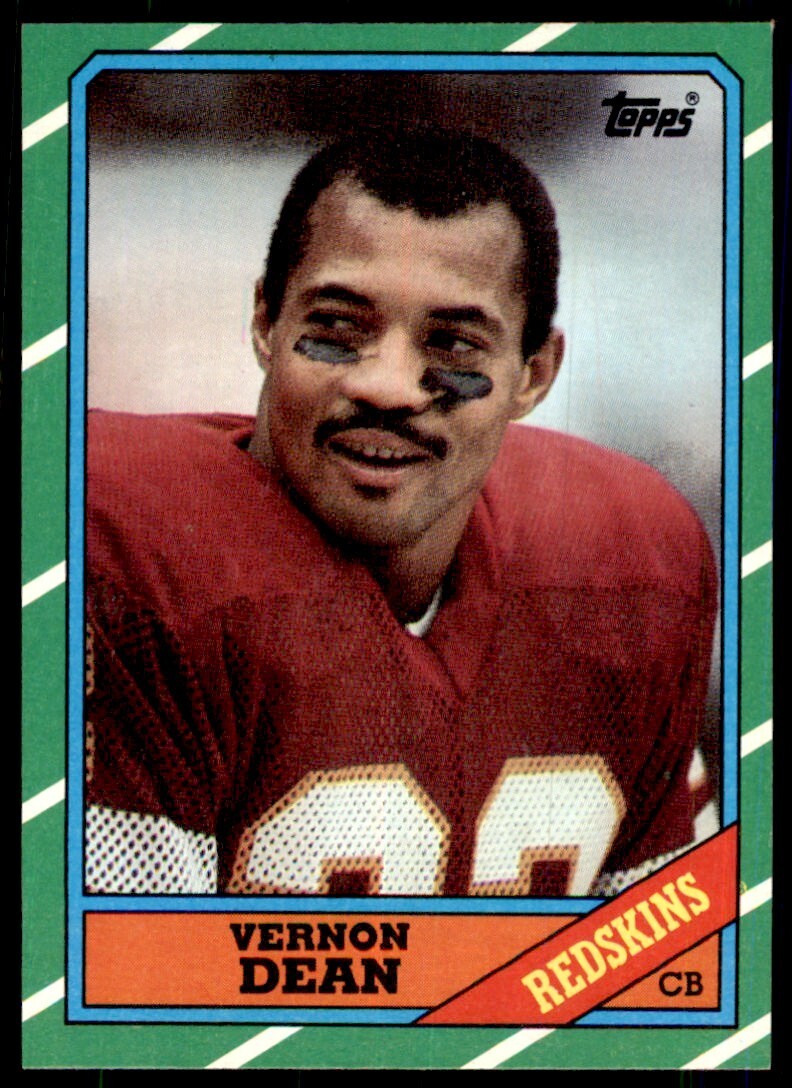1986 TOPPS VERNON DEAN* WASHINGTON REDSKINS #182