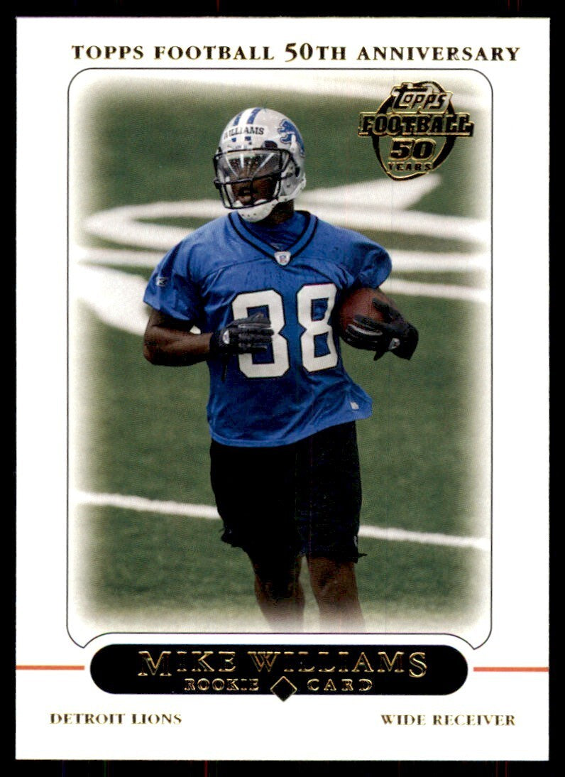 2005 TOPPS MIKE WILLIAMS DETROIT LIONS #439
