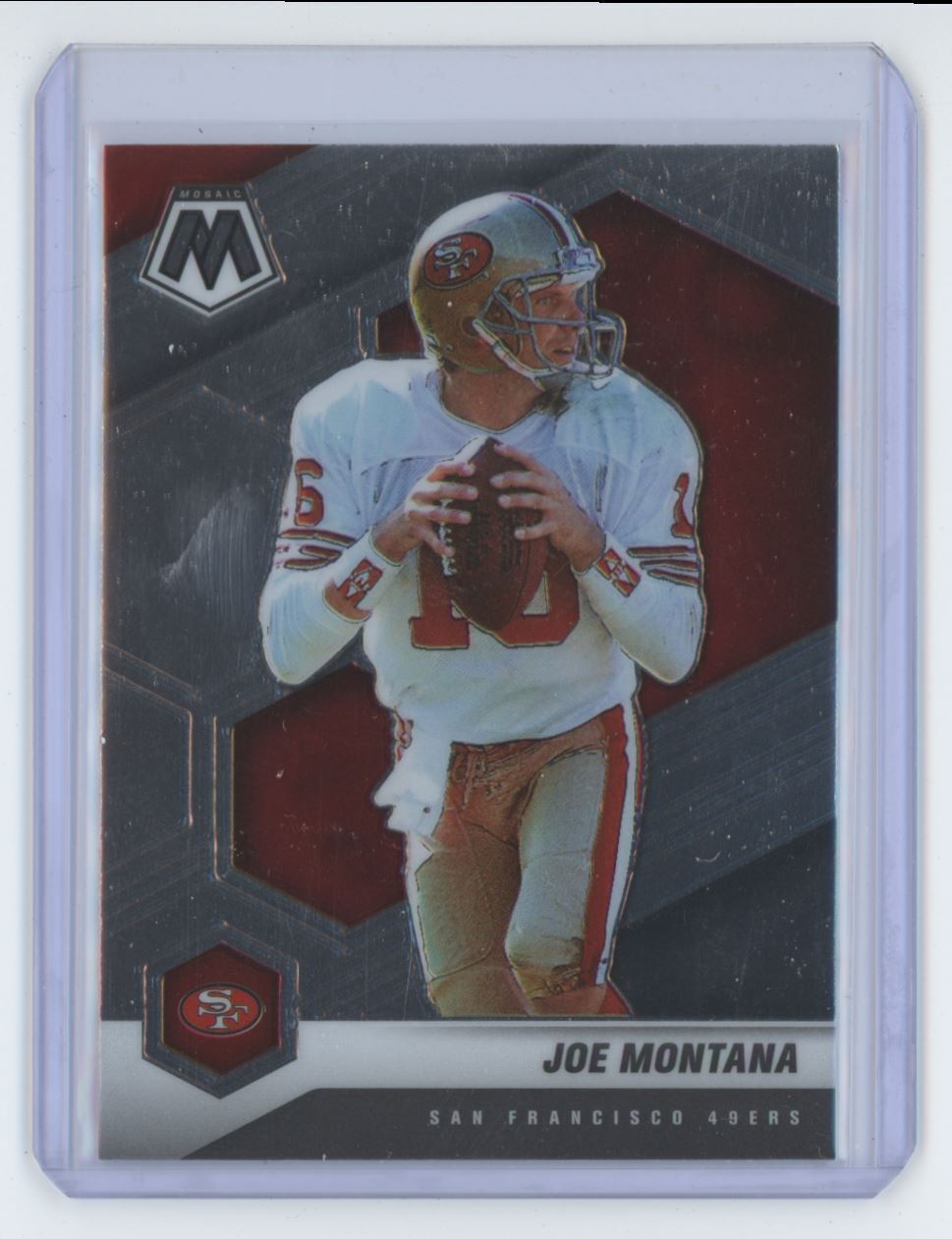 2021 Panini Mosaic Football Card Joe Montana #174